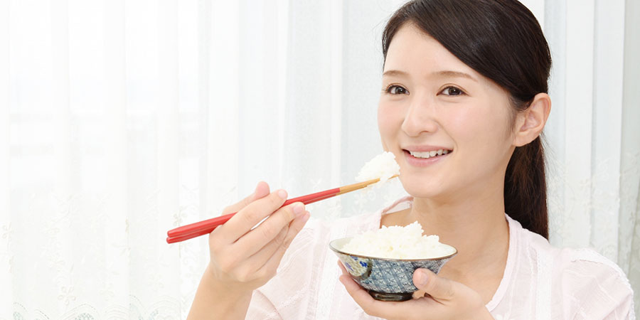 しっかり噛んで太らないようにしよう