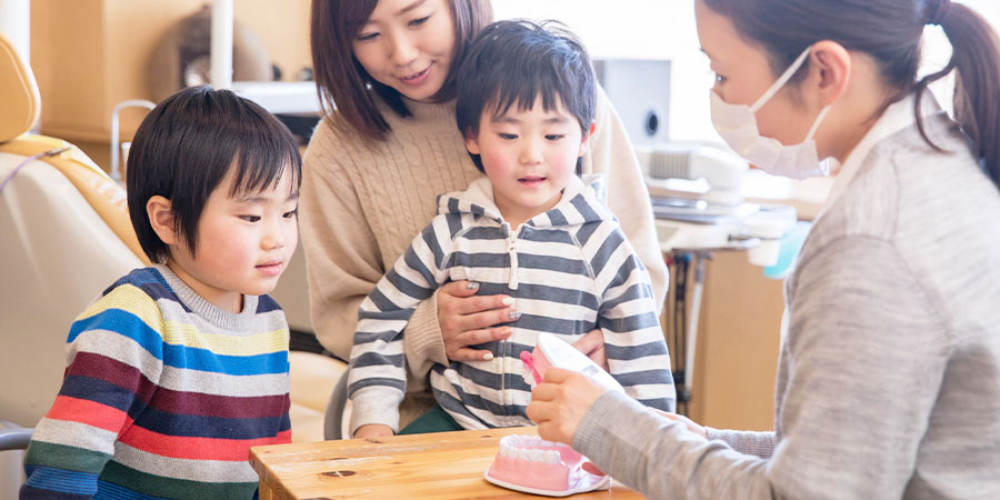 歯磨きの練習も受けられる